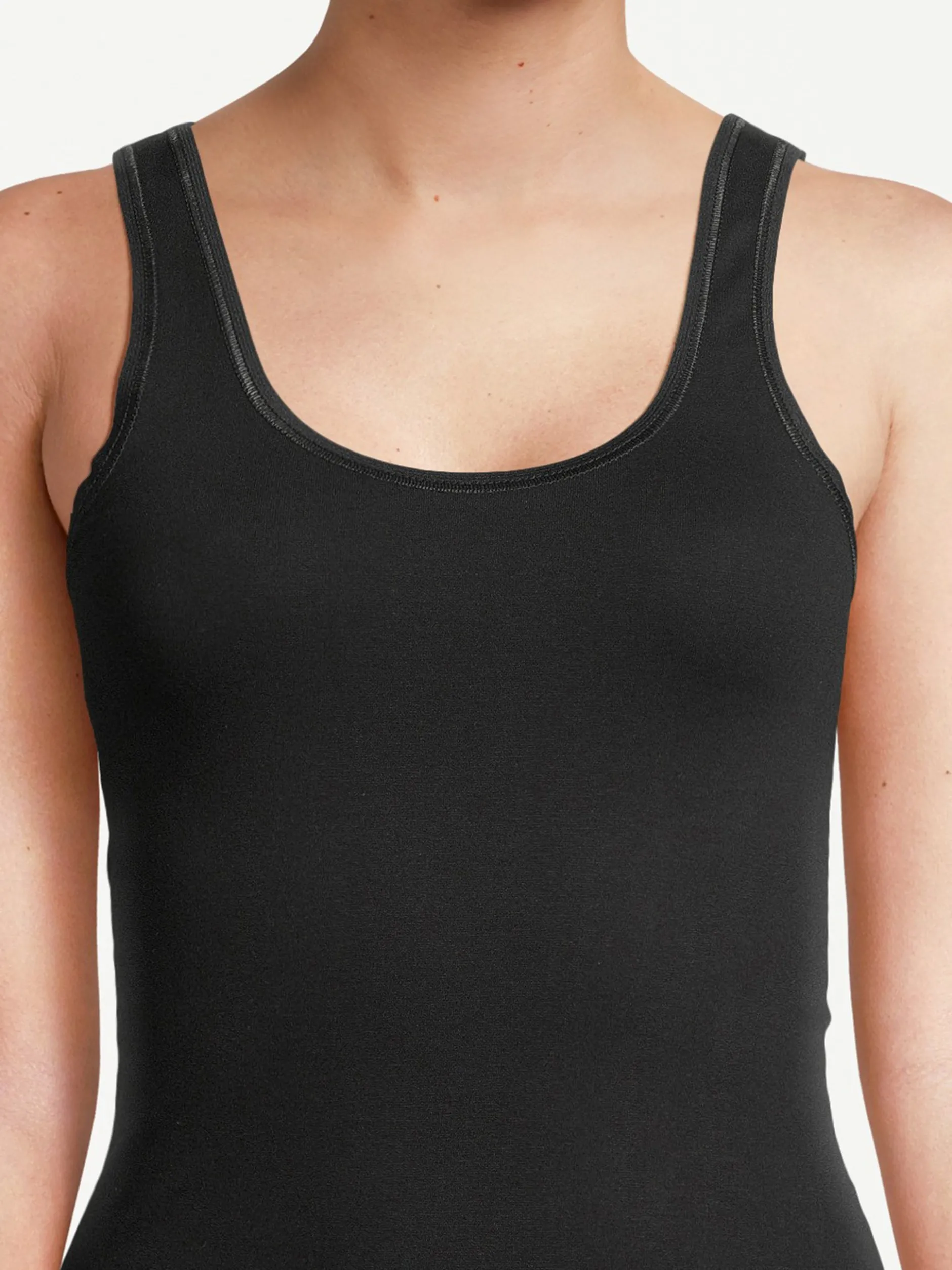 con-ta Damen Unterhemd - 3er Pack Feinripp in schwarz