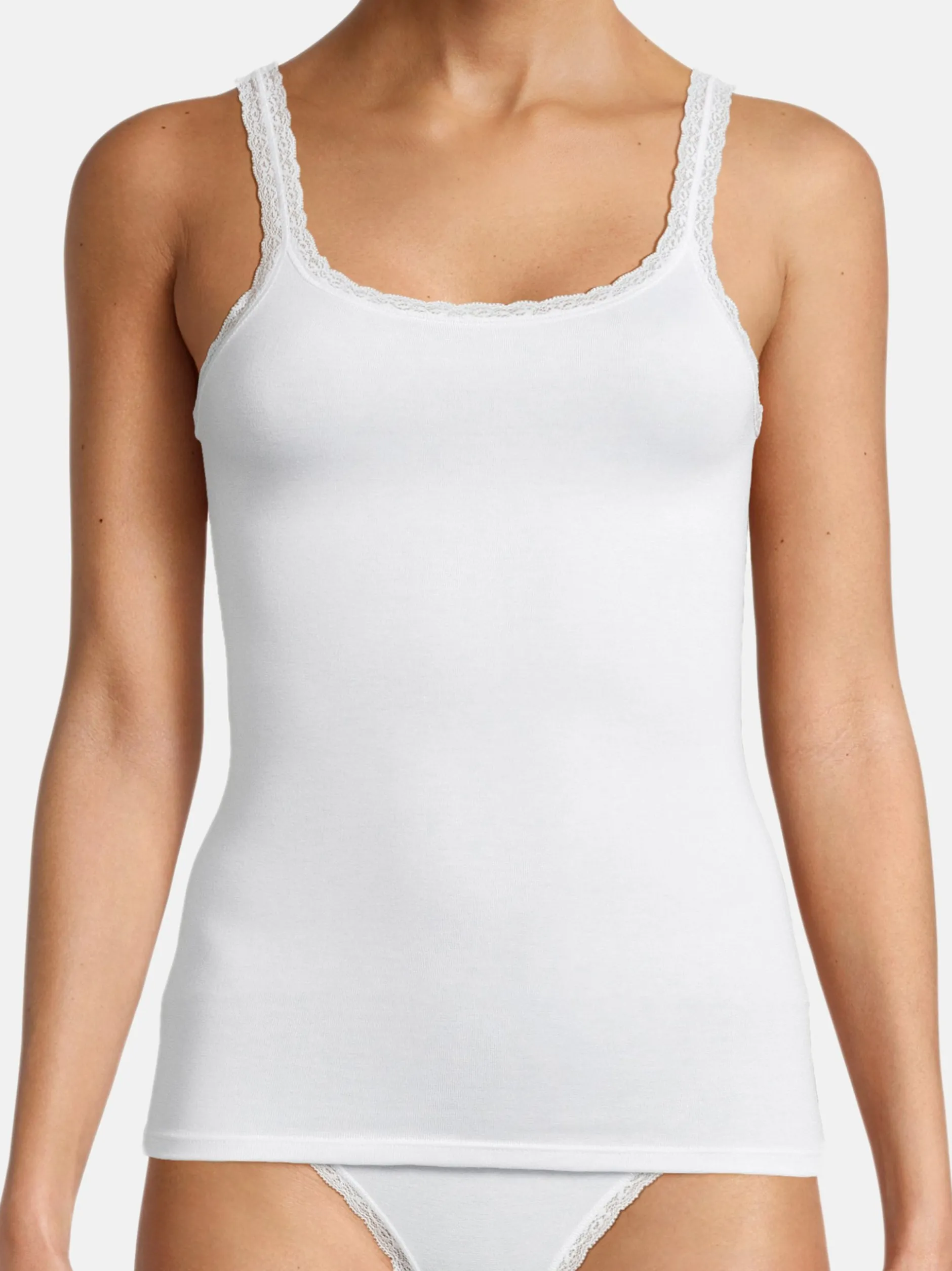 con-ta Damen Unterhemd - 3er Pack Modal in weiß
