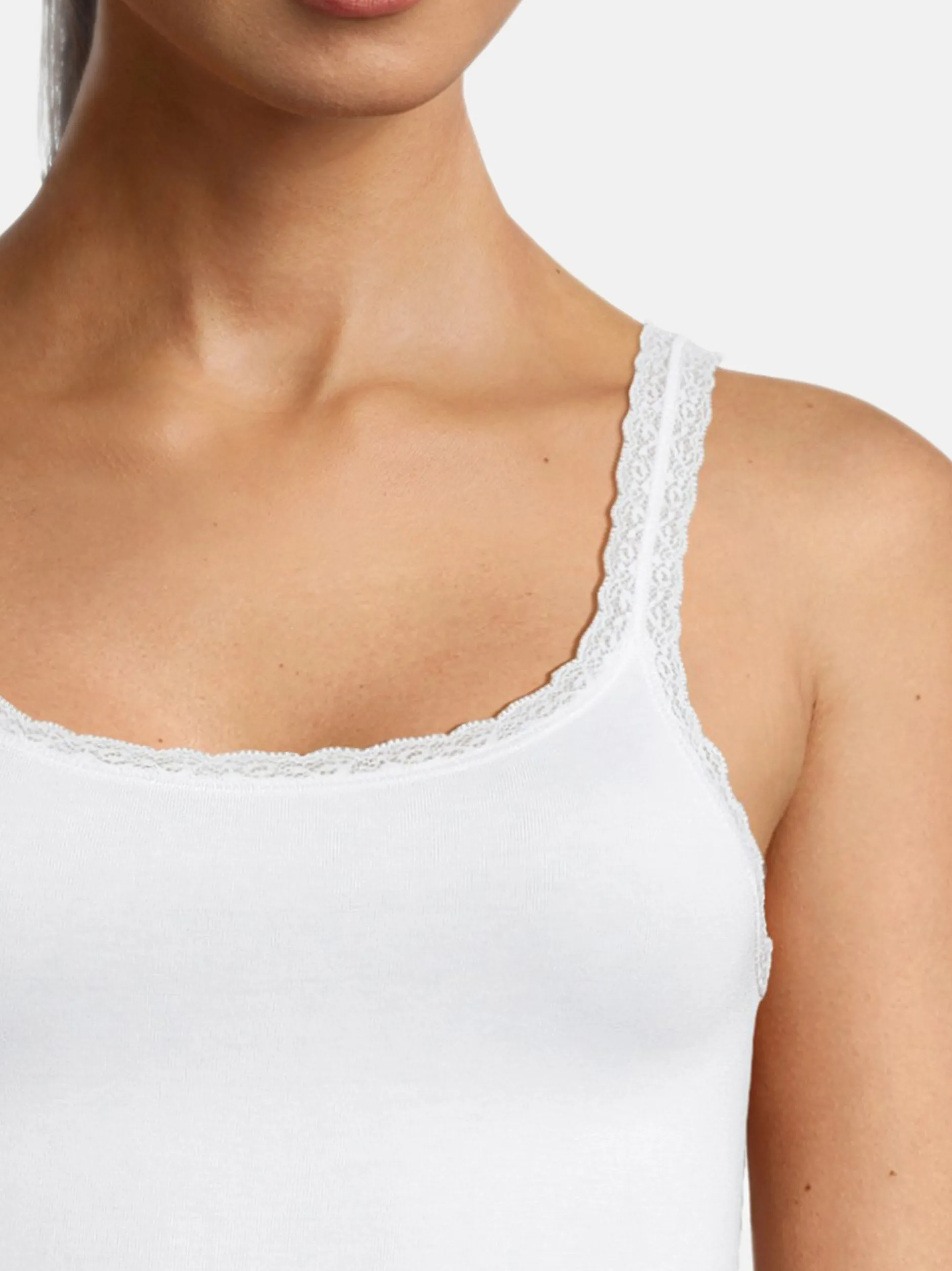 con-ta Damen Unterhemd - 3er Pack Modal in weiß