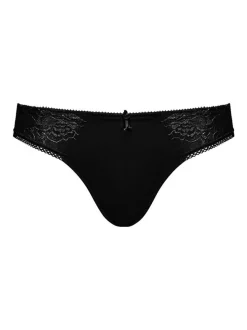 Conturelle Damen Mini-Slip - Secret Garden in schwarz
