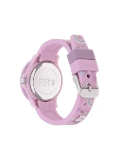 Cool Time Mädchen Armbanduhr - The Cool Pink Unicorn in rosa