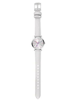 Cool Time Mädchen Armbanduhr - The Cool Sparkling Stars in weiß