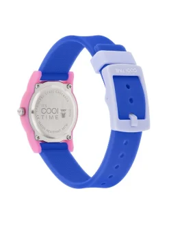 Cool Time Mädchen Armbanduhr - The Cool Pink Retro in blau