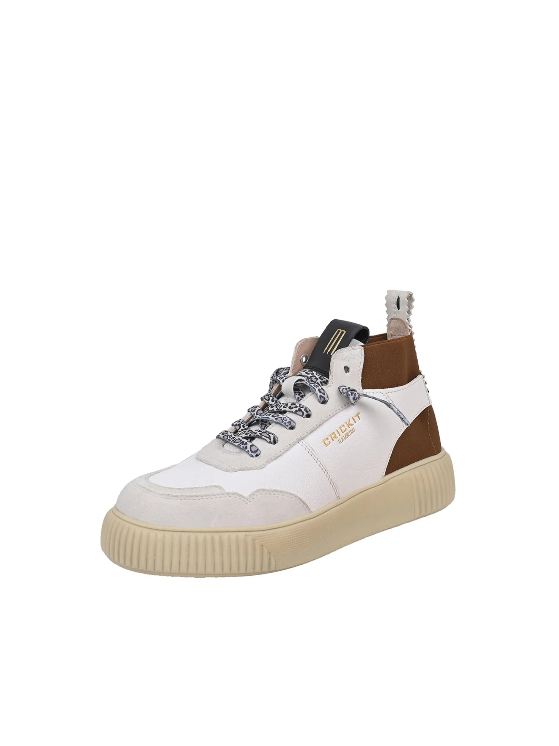 Crickit Damen Sneaker - REBEKA in weiß braun