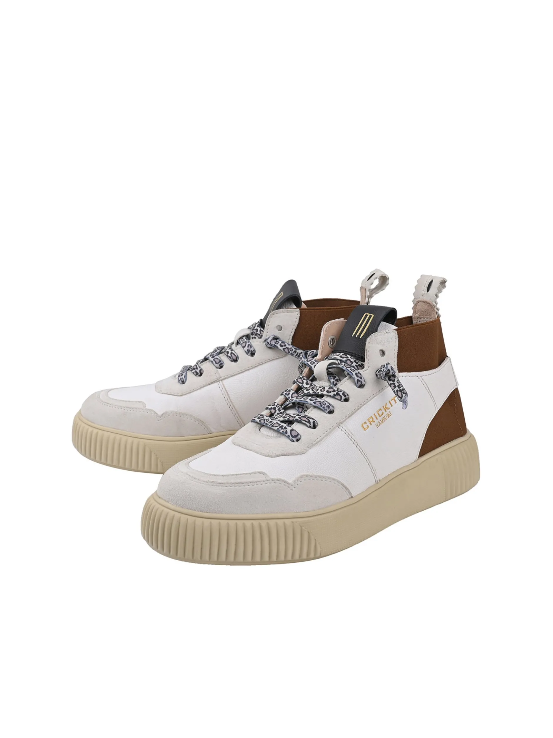 Crickit Damen Sneaker - REBEKA in weiß braun