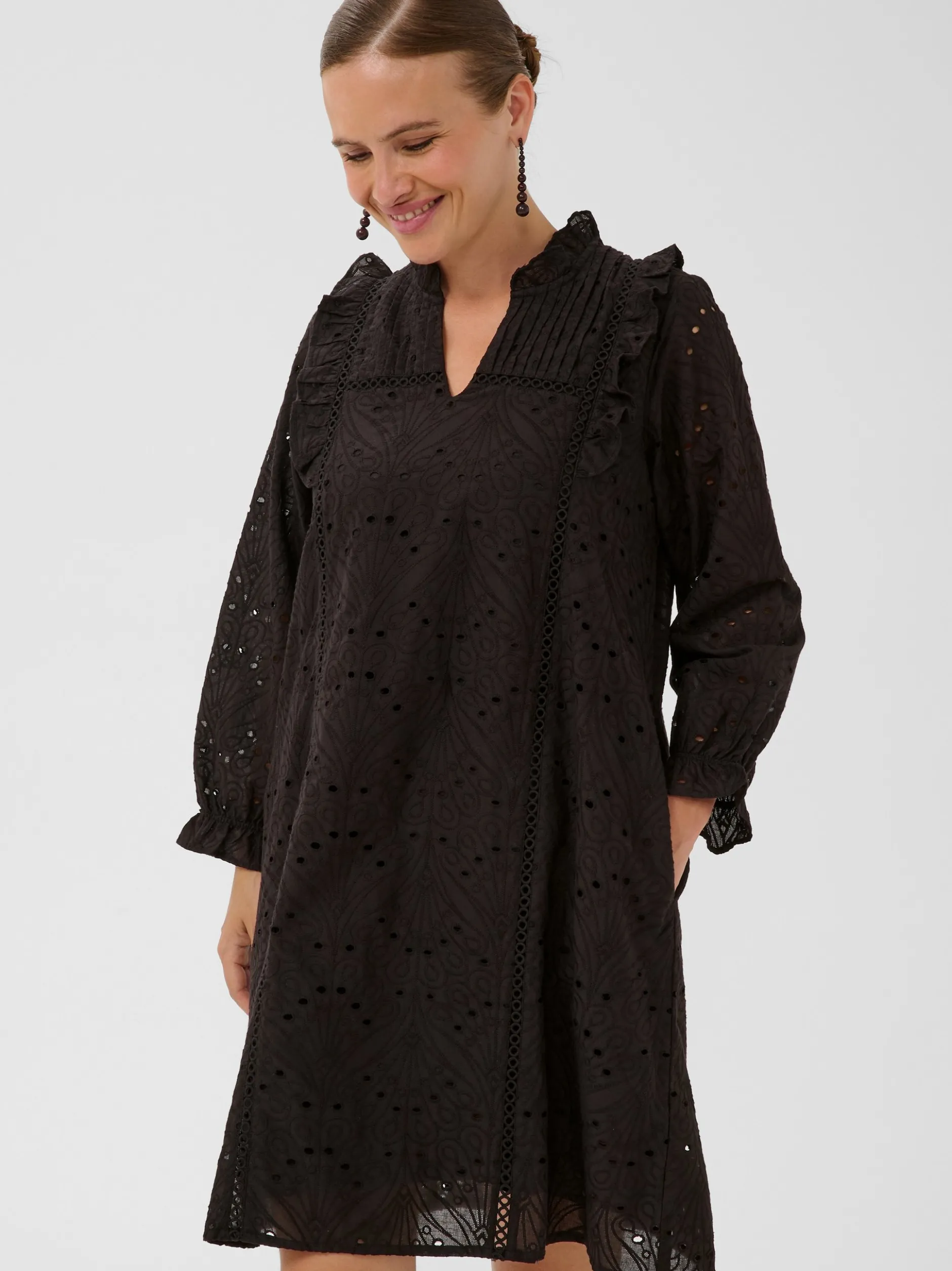 Culture Damen Kleid CUhally in schwarz