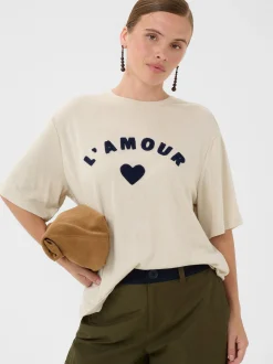 Culture Damen T-Shirt CUamour in sand