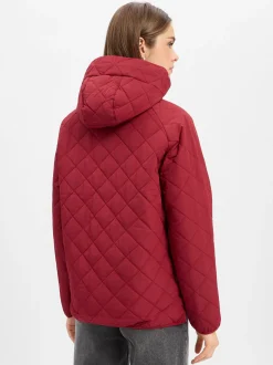 Derbe Damen Steppjacke - Quiltby in bordeaux