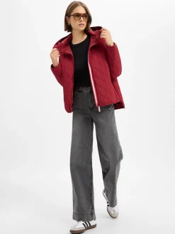 Derbe Damen Steppjacke - Quiltby in bordeaux