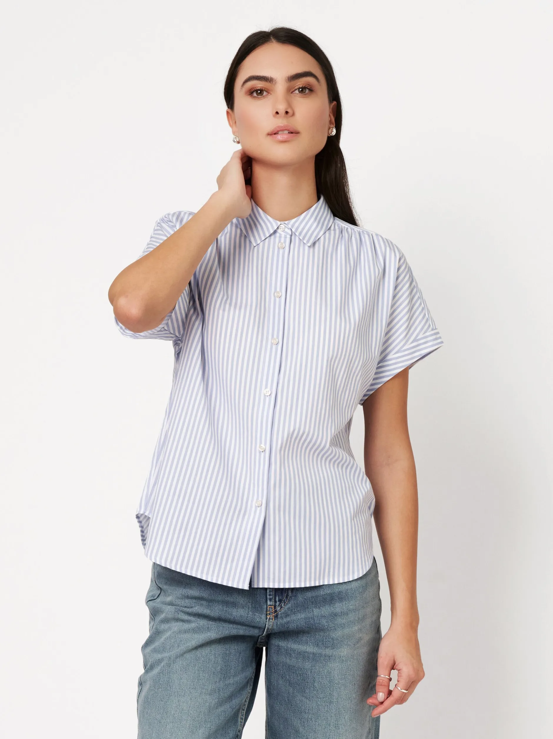 DESOTO Damen Bluse - Florine in hellblau