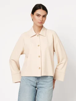 DESOTO Damen Hemdjacke - Sina in beige