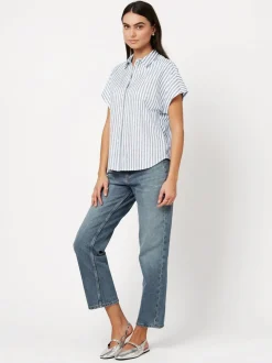 DESOTO Damen Jerseybluse - Florine in hellblau