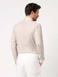 DESOTO Herren Jerseyhemd in beige - Ärmel: langarm