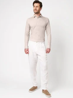 DESOTO Herren Jerseyhemd in beige - Ärmel: langarm