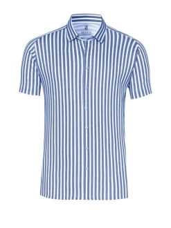 DESOTO Herren Jerseyhemd in blau - Ärmel: kurzarm