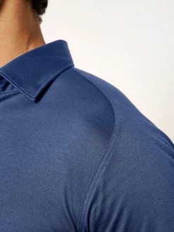 DESOTO Herren Jerseyhemd in blau - Ärmel: langarm