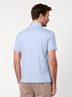 DESOTO Herren Poloshirt in hellblau - Ärmel: kurzarm