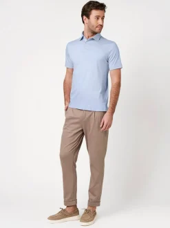 DESOTO Herren Poloshirt in hellblau - Ärmel: kurzarm