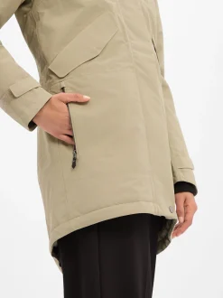 Didriksons Damen Regenjacke in kitt
