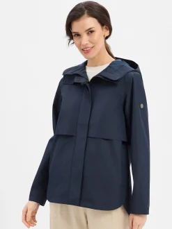 Didriksons Damen Regenjacke in marine