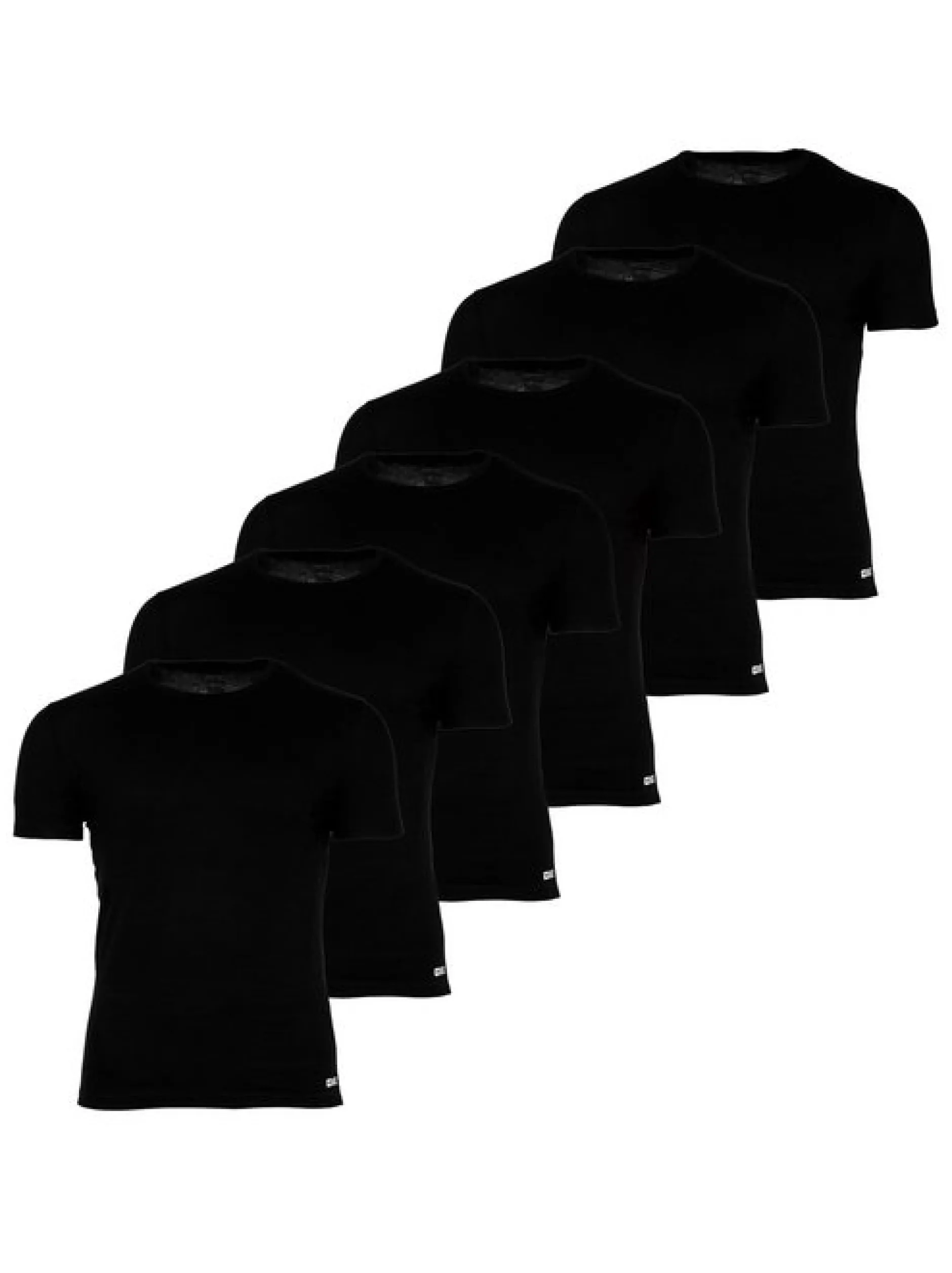 Diesel Herren T-Shirt 6er Pack in schwarz