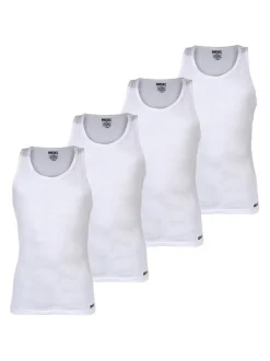Diesel Herren Unterhemd 4er Pack in weiß