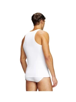 Diesel Herren Unterhemd 4er Pack in weiß