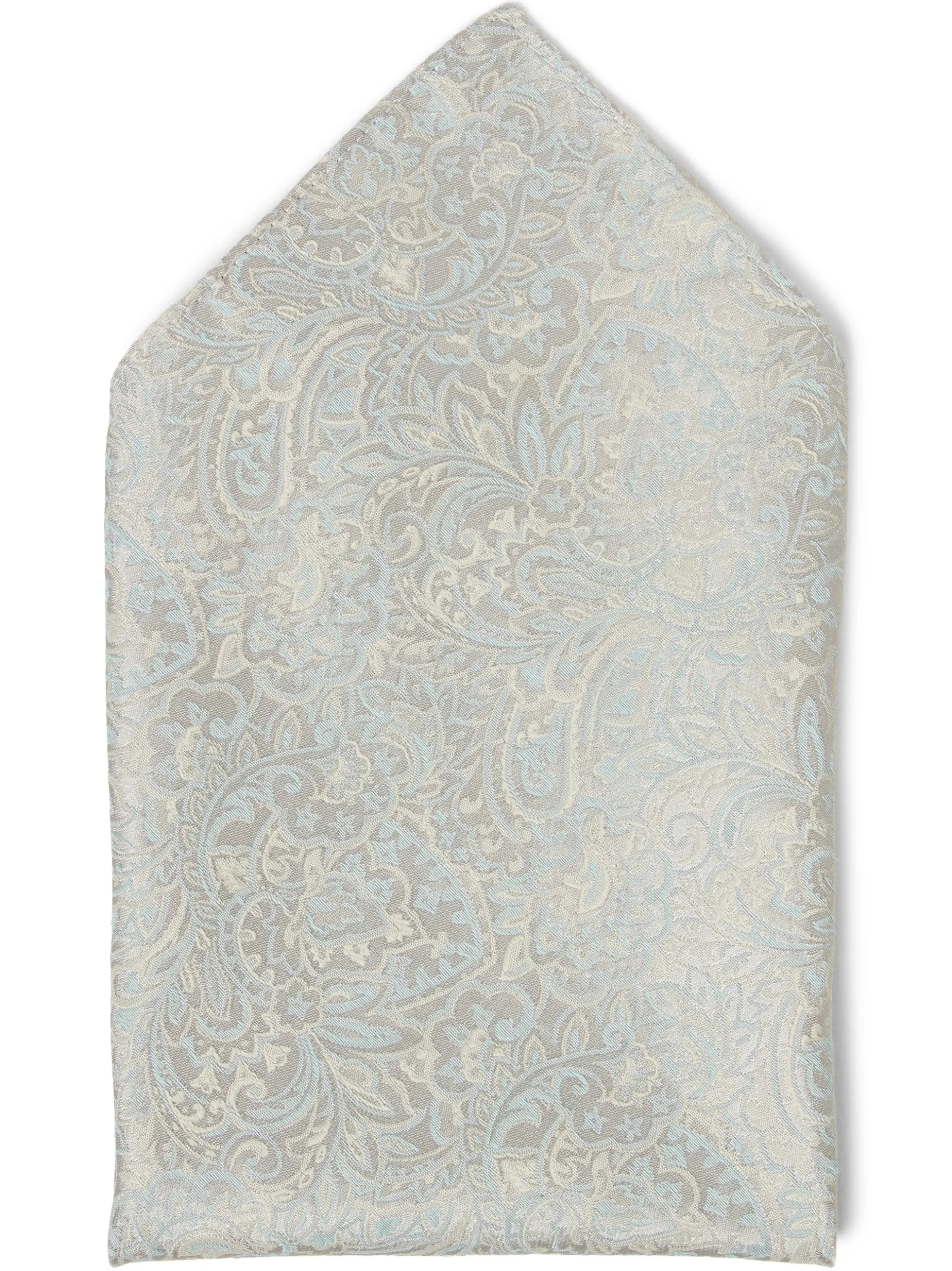 Digel Herren Fliege mit Einstecktuch in silber hellblau