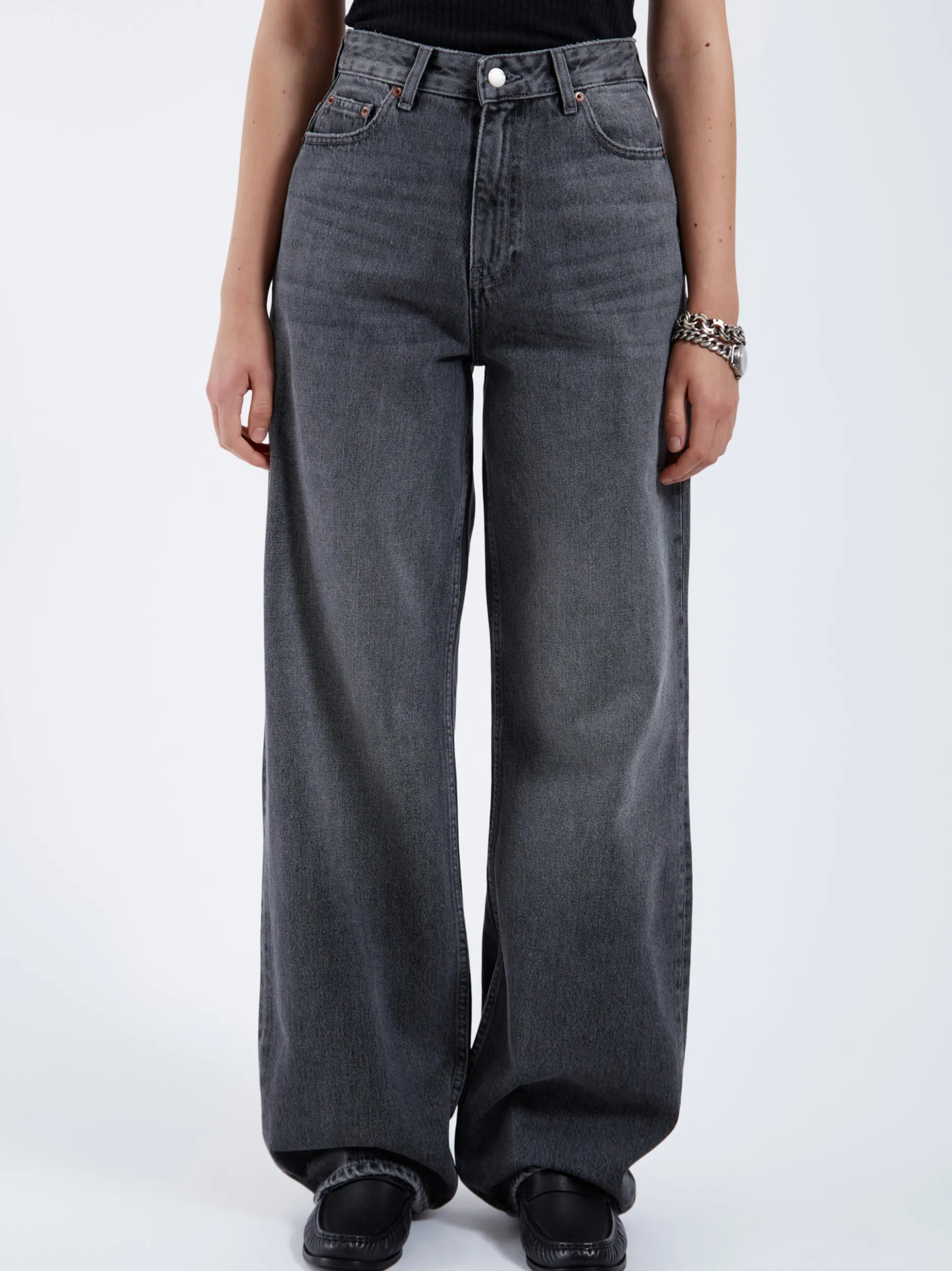 Dr. Denim Damen Jeans – Donna High Relaxed Jeans in grau