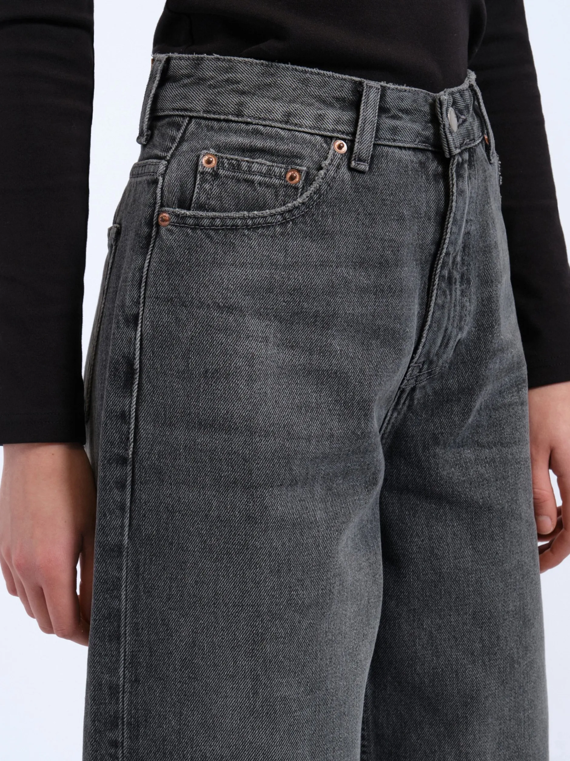 Dr. Denim Damen Jeans – Donna High Relaxed Jeans in grau