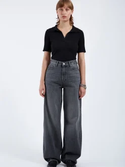 Dr. Denim Damen Jeans – Donna High Relaxed Jeans in grau