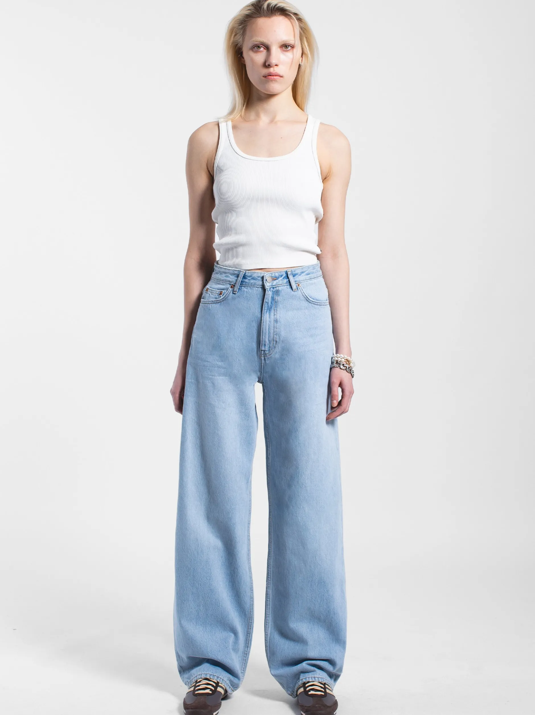 Dr. Denim Damen Jeans – Donna High Relaxed Jeans in bleached