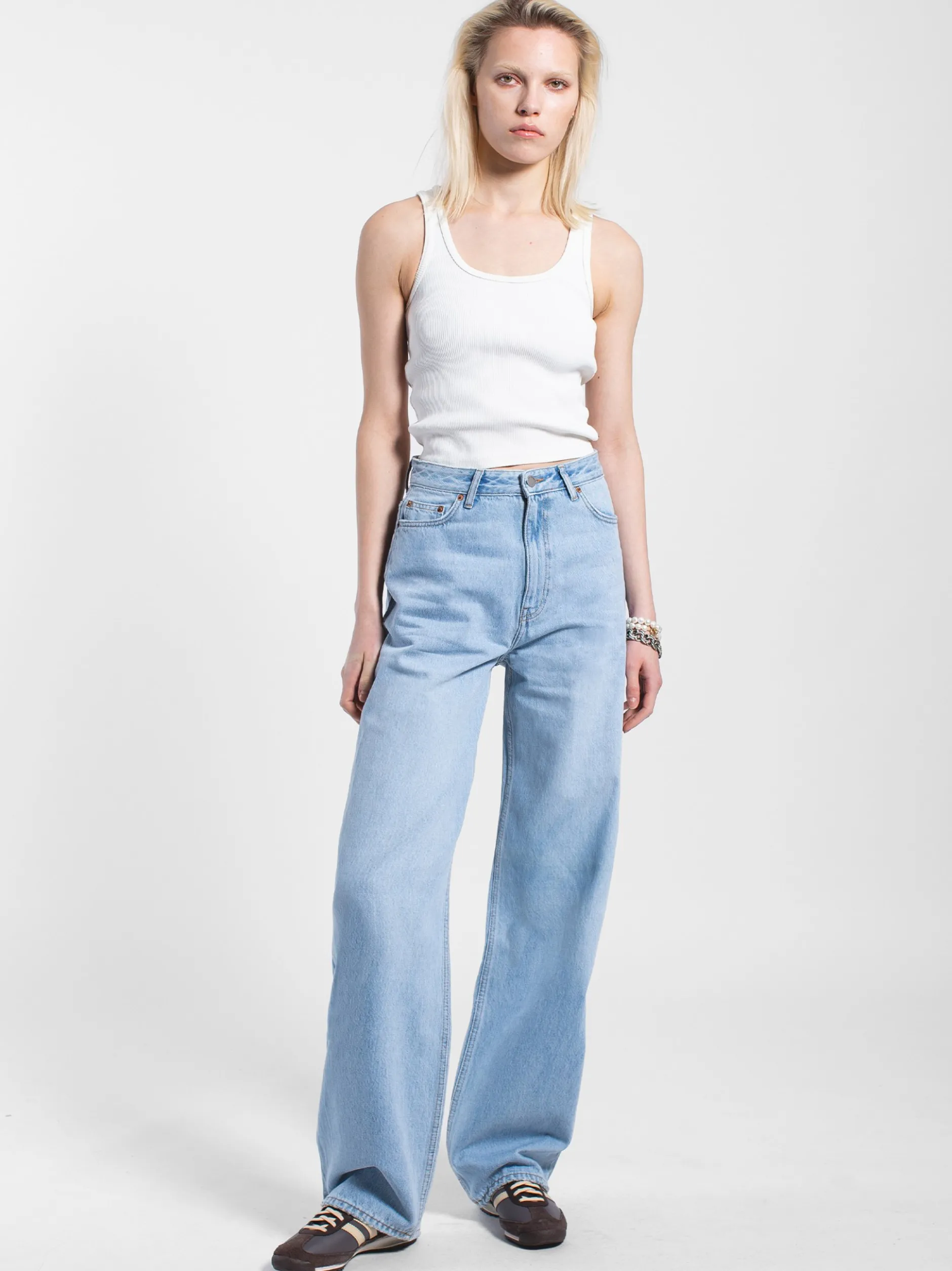 Dr. Denim Damen Jeans – Donna High Relaxed Jeans in bleached