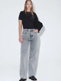 Dr. Denim Damen Jeans – Echo High Straight in schwarz