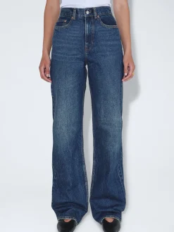 Dr. Denim Damen Jeans – Echo High Straight in denim