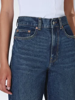 Dr. Denim Damen Jeans – Echo High Straight in denim