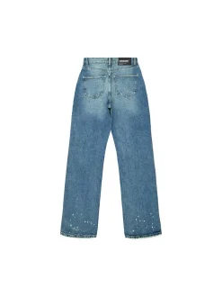 Dr. Denim Damen Jeans – Echo High Straight in light stone