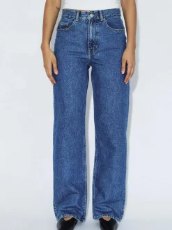 Dr. Denim Damen Jeans – Echo High Straight in medium stone