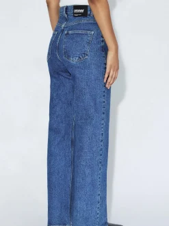 Dr. Denim Damen Jeans – Echo High Straight in medium stone