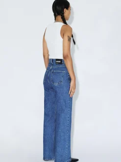 Dr. Denim Damen Jeans – Echo High Straight in medium stone