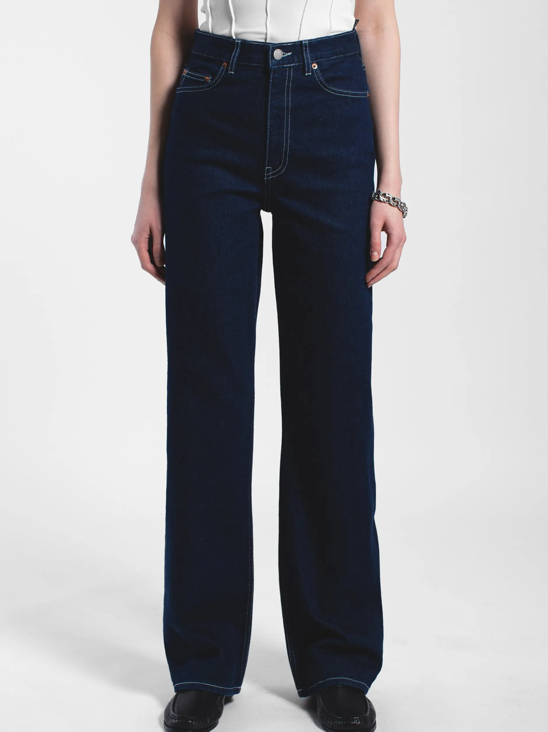 Dr. Denim Damen Jeans – Echo High Straight in rinsed