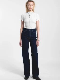 Dr. Denim Damen Jeans – Echo High Straight in rinsed