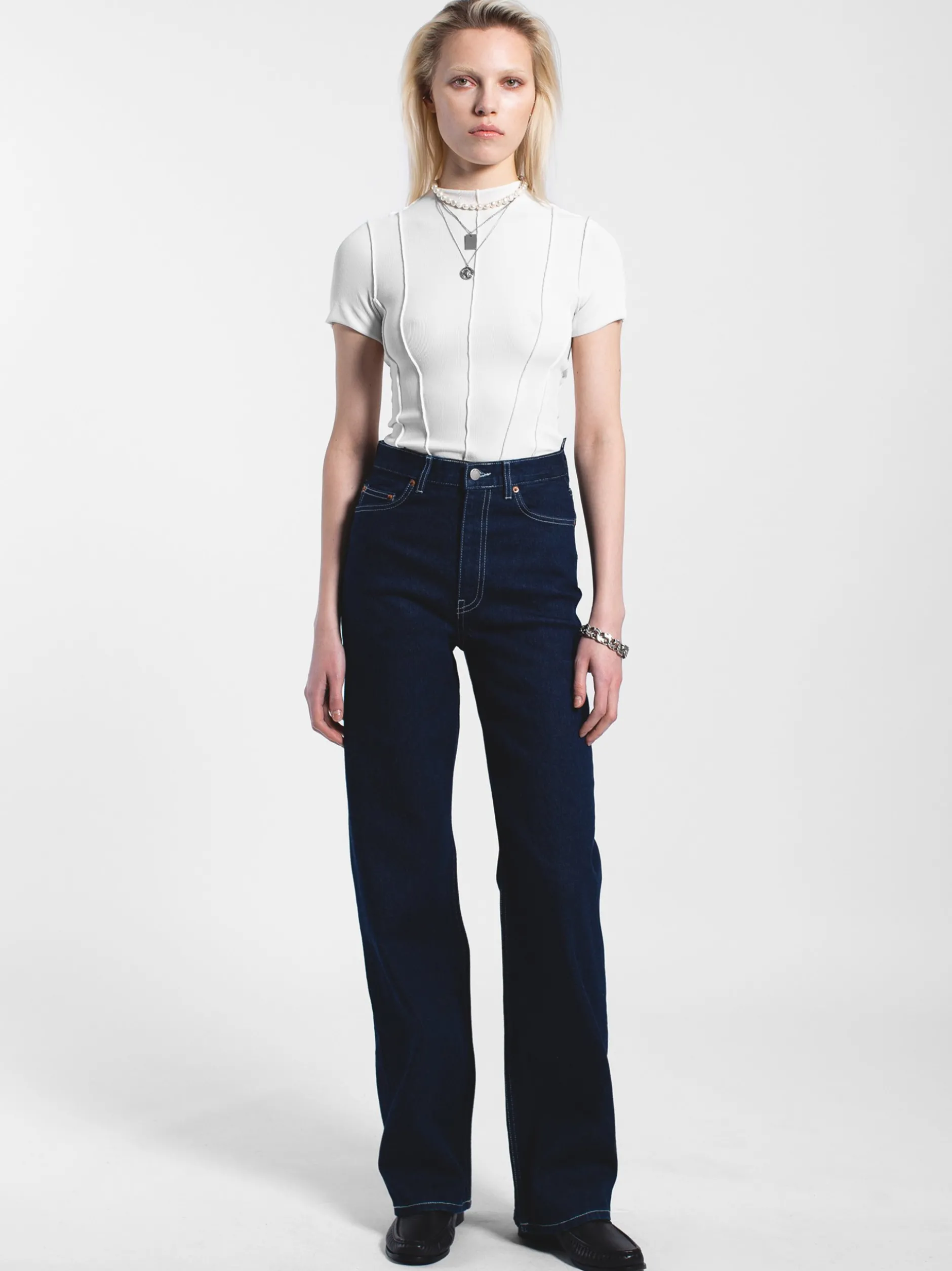 Dr. Denim Damen Jeans – Echo High Straight in rinsed