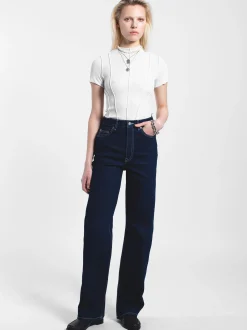 Dr. Denim Damen Jeans – Echo High Straight in rinsed