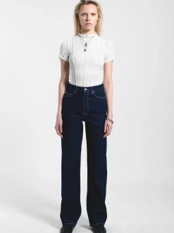 Dr. Denim Damen Jeans – Echo High Straight in rinsed