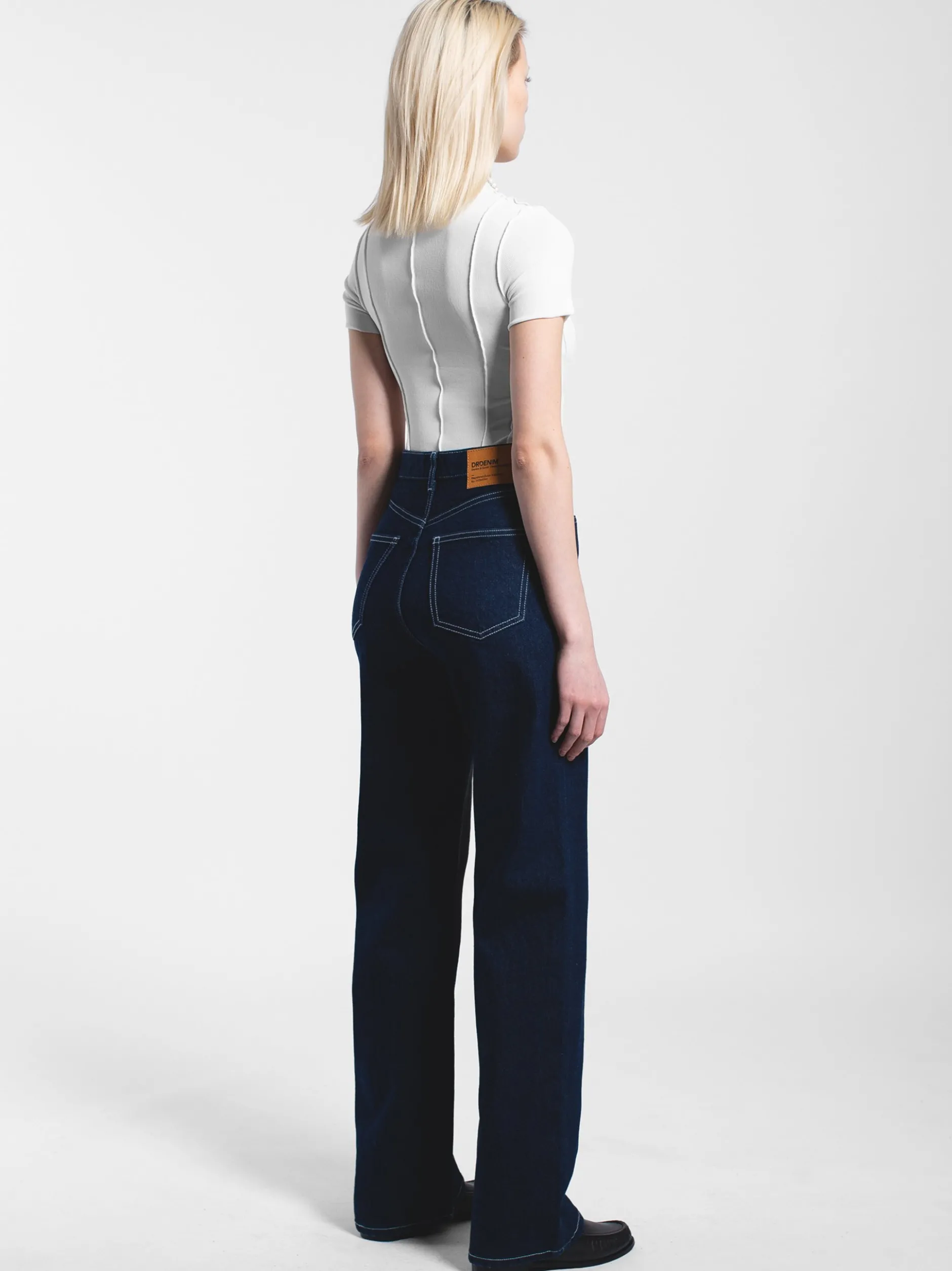 Dr. Denim Damen Jeans – Echo High Straight in rinsed