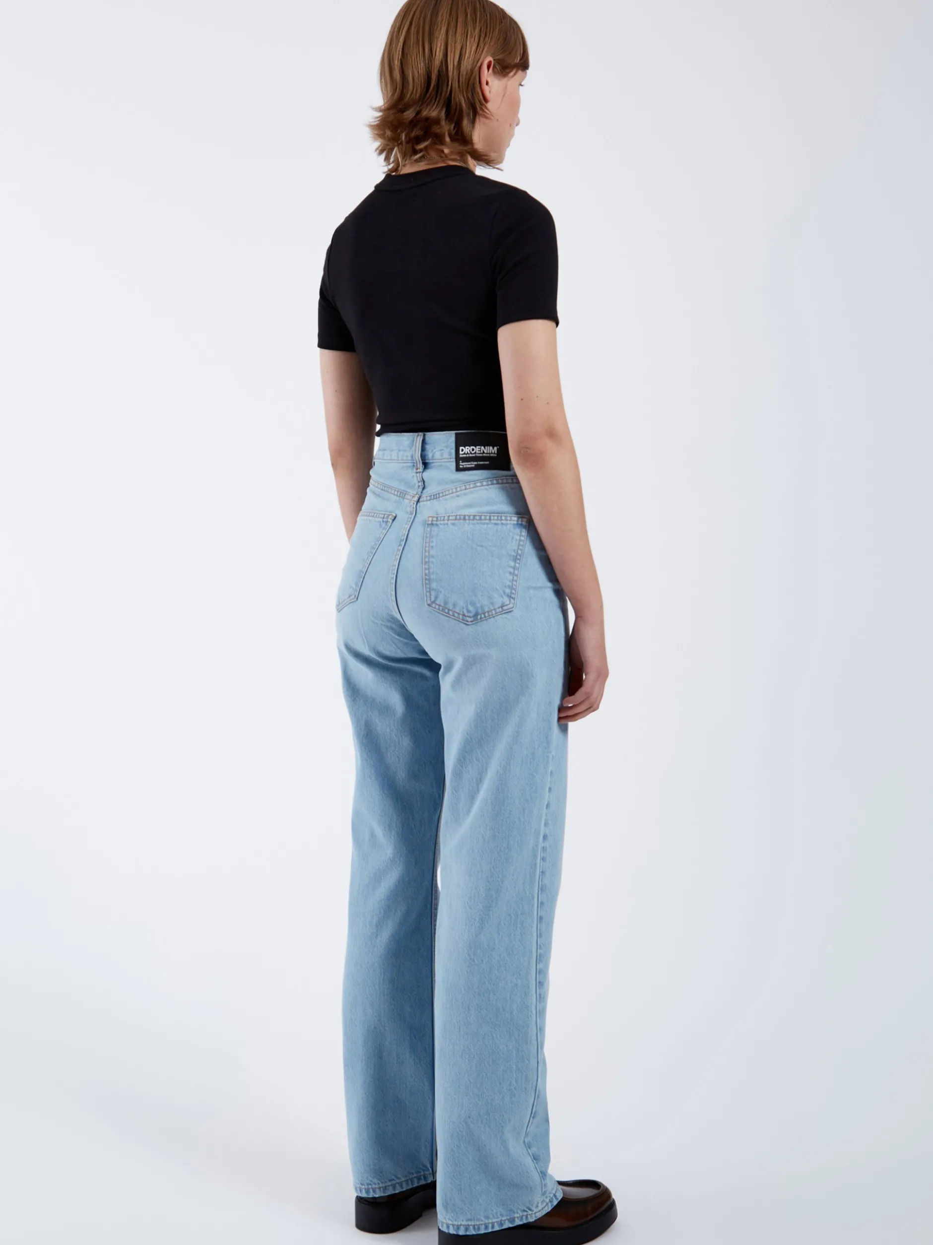 Dr. Denim Damen Jeans – Echo High Straight in bleached