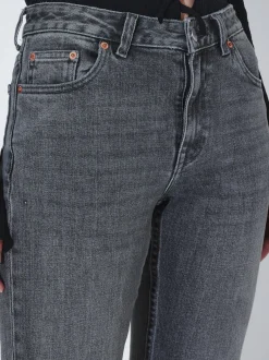 Dr. Denim Damen Jeans – Elba Mid Bootcut in grau
