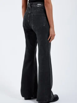 Dr. Denim Damen Jeans – Elba Mid Bootcut in schwarz