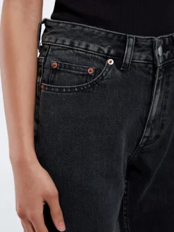 Dr. Denim Damen Jeans – Elba Mid Bootcut in schwarz